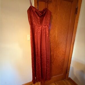 David Bridal Cinnamon Bridesmaid Dress
